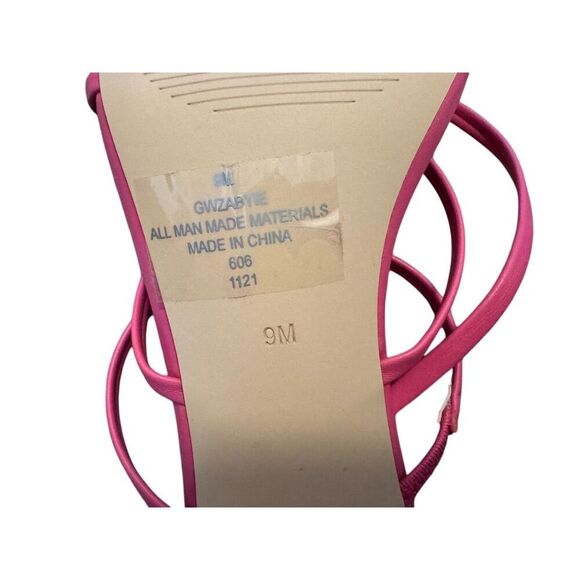 GUESS Women's Zabyie Pink Strappy Heeled Sandals Size 9 Party/Cocktail - Picture 15 of 16